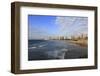 The Beach near the Old Jaffa.Tel Aviv on the Background.-Stefano Amantini-Framed Photographic Print