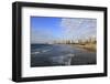 The Beach near the Old Jaffa.Tel Aviv on the Background.-Stefano Amantini-Framed Photographic Print