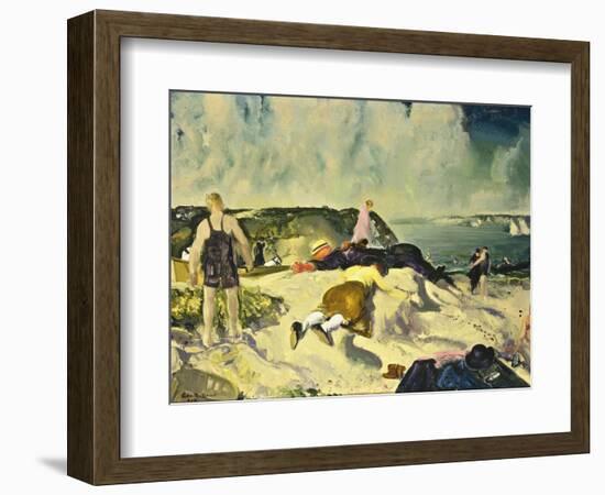 The Beach, Newport, c.1919-George Wesley Bellows-Framed Giclee Print