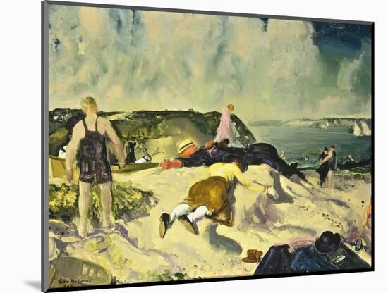 The Beach, Newport, c.1919-George Wesley Bellows-Mounted Giclee Print