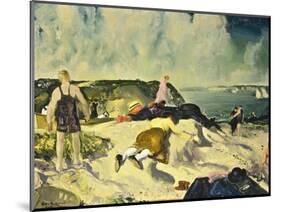 The Beach, Newport, c.1919-George Wesley Bellows-Mounted Giclee Print