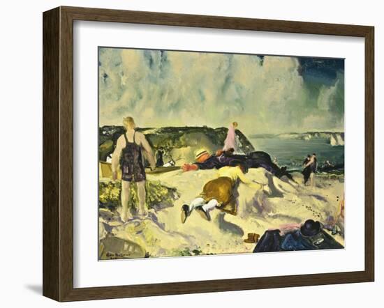 The Beach, Newport, c.1919-George Wesley Bellows-Framed Giclee Print