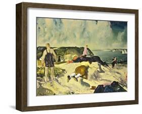 The Beach, Newport, c.1919-George Wesley Bellows-Framed Giclee Print