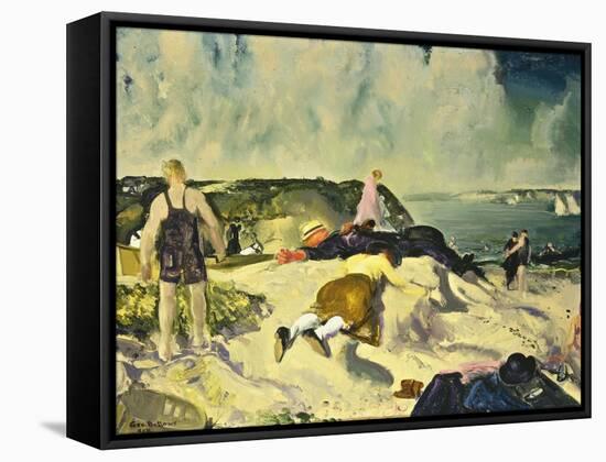 The Beach, Newport-George Wesley Bellows-Framed Stretched Canvas