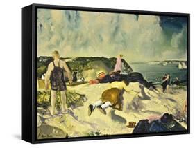 The Beach, Newport-George Wesley Bellows-Framed Stretched Canvas