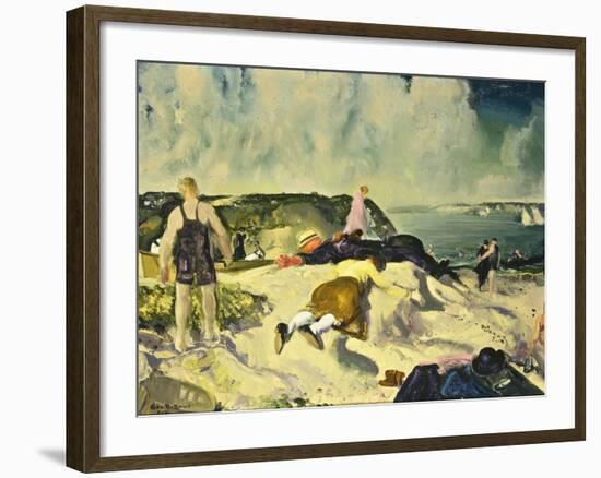 The Beach, Newport-George Wesley Bellows-Framed Giclee Print