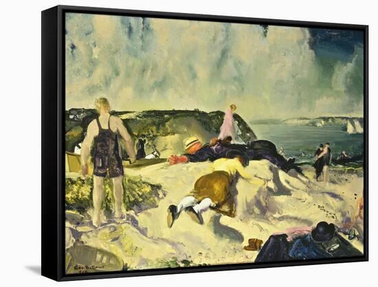 The Beach, Newport-George Wesley Bellows-Framed Stretched Canvas