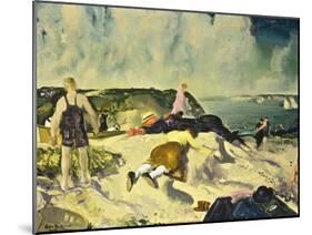 The Beach, Newport-George Wesley Bellows-Mounted Giclee Print