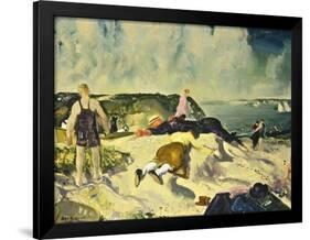 The Beach, Newport-George Wesley Bellows-Framed Giclee Print