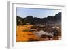 The Beach of El Nido at Sunset, Bacuit Archipelago, Palawan, Philippines, Southeast Asia, Asia-Michael Runkel-Framed Photographic Print