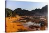 The Beach of El Nido at Sunset, Bacuit Archipelago, Palawan, Philippines, Southeast Asia, Asia-Michael Runkel-Stretched Canvas