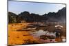 The Beach of El Nido at Sunset, Bacuit Archipelago, Palawan, Philippines, Southeast Asia, Asia-Michael Runkel-Mounted Photographic Print