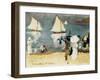 the beach of la OCncha in San Sebastian, 1912-Joaquin Sorolla y Bastida-Framed Giclee Print