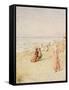 The Beach, Ostende-Alfred Emile Stevens-Framed Stretched Canvas