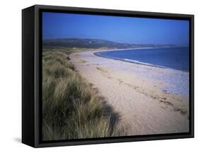 The Beach, Oxwich Bay, Gower, Swansea, Wales, United Kingdom-David Hunter-Framed Stretched Canvas