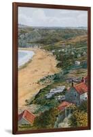 The Beach, Runswick Bay-Alfred Robert Quinton-Framed Giclee Print