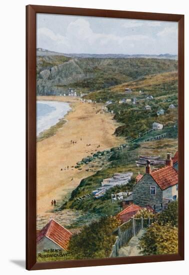 The Beach, Runswick Bay-Alfred Robert Quinton-Framed Giclee Print