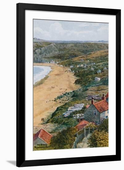 The Beach, Runswick Bay-Alfred Robert Quinton-Framed Giclee Print