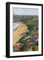 The Beach, Runswick Bay-Alfred Robert Quinton-Framed Giclee Print