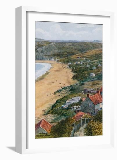 The Beach, Runswick Bay-Alfred Robert Quinton-Framed Giclee Print