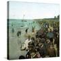 The Beach, Scheveningen (Netherlands), 1883-Leon, Levy et Fils-Stretched Canvas