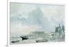 The Beach, Shoreham, 1928 (W/C on Paper)-Philip Wilson Steer-Framed Giclee Print