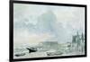 The Beach, Shoreham, 1928 (W/C on Paper)-Philip Wilson Steer-Framed Giclee Print