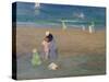 The Beach, Trouville-Emmanuel Phillips Fox-Stretched Canvas