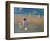 The Beach, Trouville-Emmanuel Phillips Fox-Framed Giclee Print