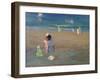 The Beach, Trouville-Emmanuel Phillips Fox-Framed Giclee Print