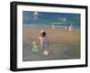 The Beach, Trouville-Emmanuel Phillips Fox-Framed Giclee Print