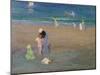 The Beach, Trouville-Emmanuel Phillips Fox-Mounted Giclee Print