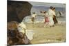 The Beach Umbrella-Edward Henry Potthast-Mounted Giclee Print