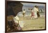 The Beach Umbrella-Edward Henry Potthast-Framed Giclee Print