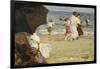 The Beach Umbrella-Edward Henry Potthast-Framed Giclee Print