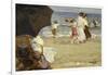 The Beach Umbrella-Edward Henry Potthast-Framed Giclee Print