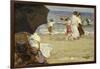 The Beach Umbrella-Edward Henry Potthast-Framed Giclee Print