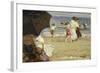 The Beach Umbrella-Edward Henry Potthast-Framed Giclee Print