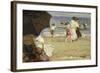 The Beach Umbrella-Edward Henry Potthast-Framed Giclee Print