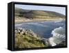 The Beach with Surfers at Woolacombe, Devon, England, United Kingdom, Europe-Ethel Davies-Framed Stretched Canvas