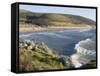 The Beach with Surfers at Woolacombe, Devon, England, United Kingdom, Europe-Ethel Davies-Framed Stretched Canvas