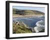 The Beach with Surfers at Woolacombe, Devon, England, United Kingdom, Europe-Ethel Davies-Framed Photographic Print