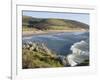 The Beach with Surfers at Woolacombe, Devon, England, United Kingdom, Europe-Ethel Davies-Framed Photographic Print