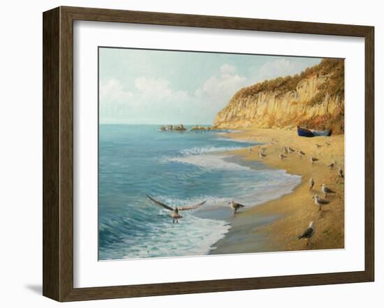 The Beach-kirilstanchev-Framed Art Print