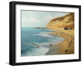 The Beach-kirilstanchev-Framed Art Print