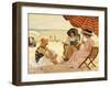 The Beach-Alfred Victor Fournier-Framed Giclee Print