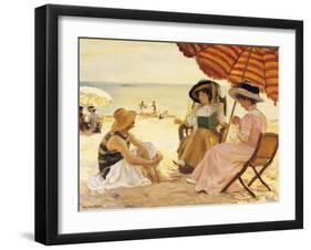 The Beach-Alfred Victor Fournier-Framed Giclee Print