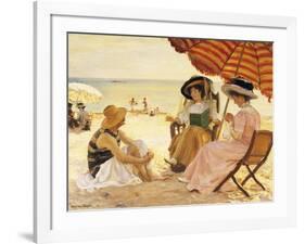 The Beach-Alfred Victor Fournier-Framed Giclee Print