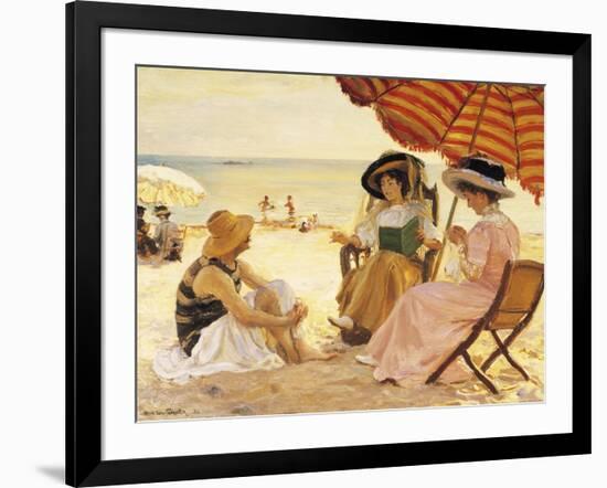 The Beach-Alfred Victor Fournier-Framed Giclee Print