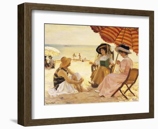 The Beach-Alfred Victor Fournier-Framed Giclee Print